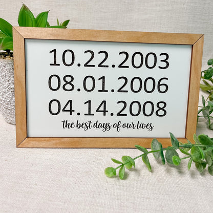 The Best Days of Our Lives Sign