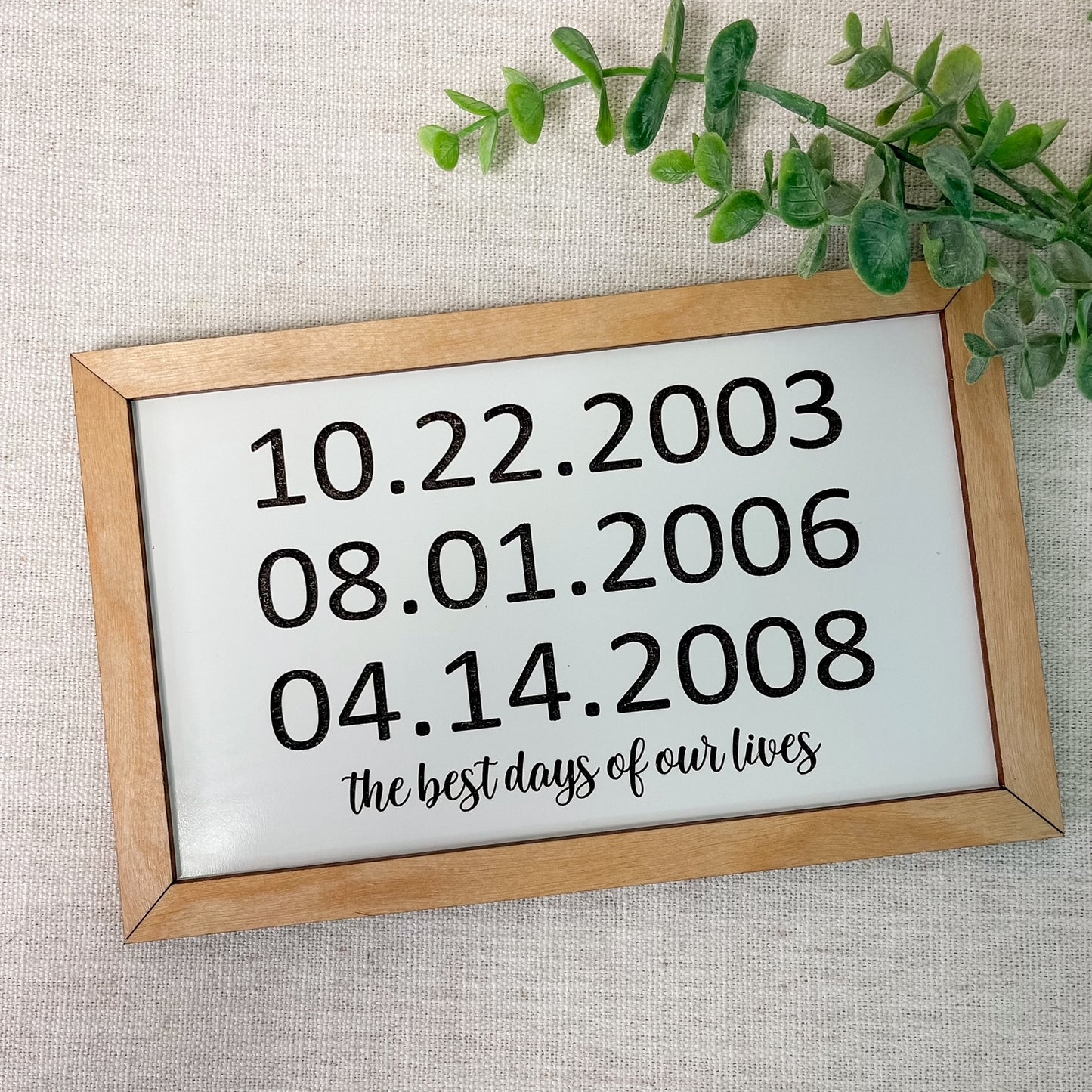 The Best Days of Our Lives Sign